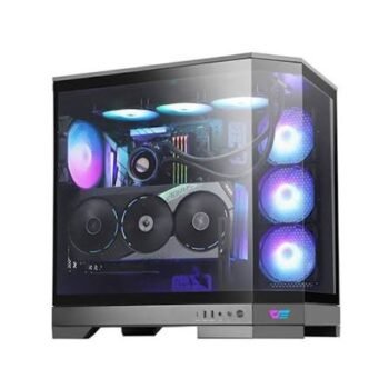 DarkFlash DQX90 Luxury Mid Tower Gaming Case — Dual Chamber with RGB Fans